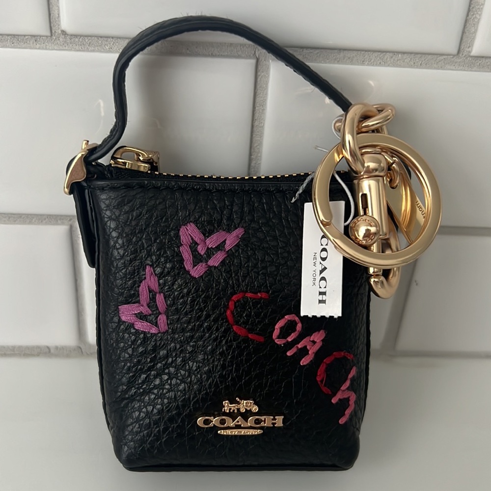COACH 👛 MINI  BAG CHARM - Picture 11 of 13